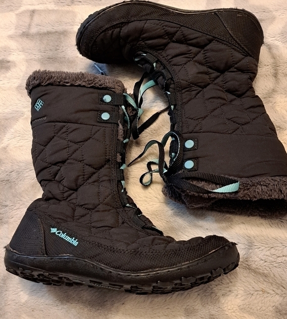 Columbia Omni Grip Black Snow Boots   Size 4 - Picture 2 of 9
